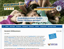 Tablet Screenshot of noudlsberger-hof.de